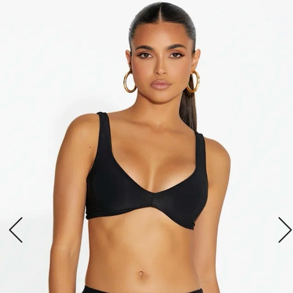 Naked Wardrobe V Neck Foundation Top Bra - Great for layering sheer outfits - Picture 6 of 15